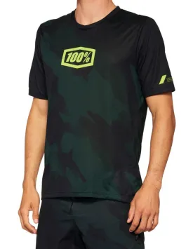 100% Airmatic Short Sleeve MTB Jersey - Black Camo