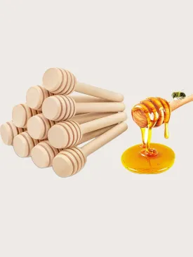 10pcs Wooden Honey Stir Stick