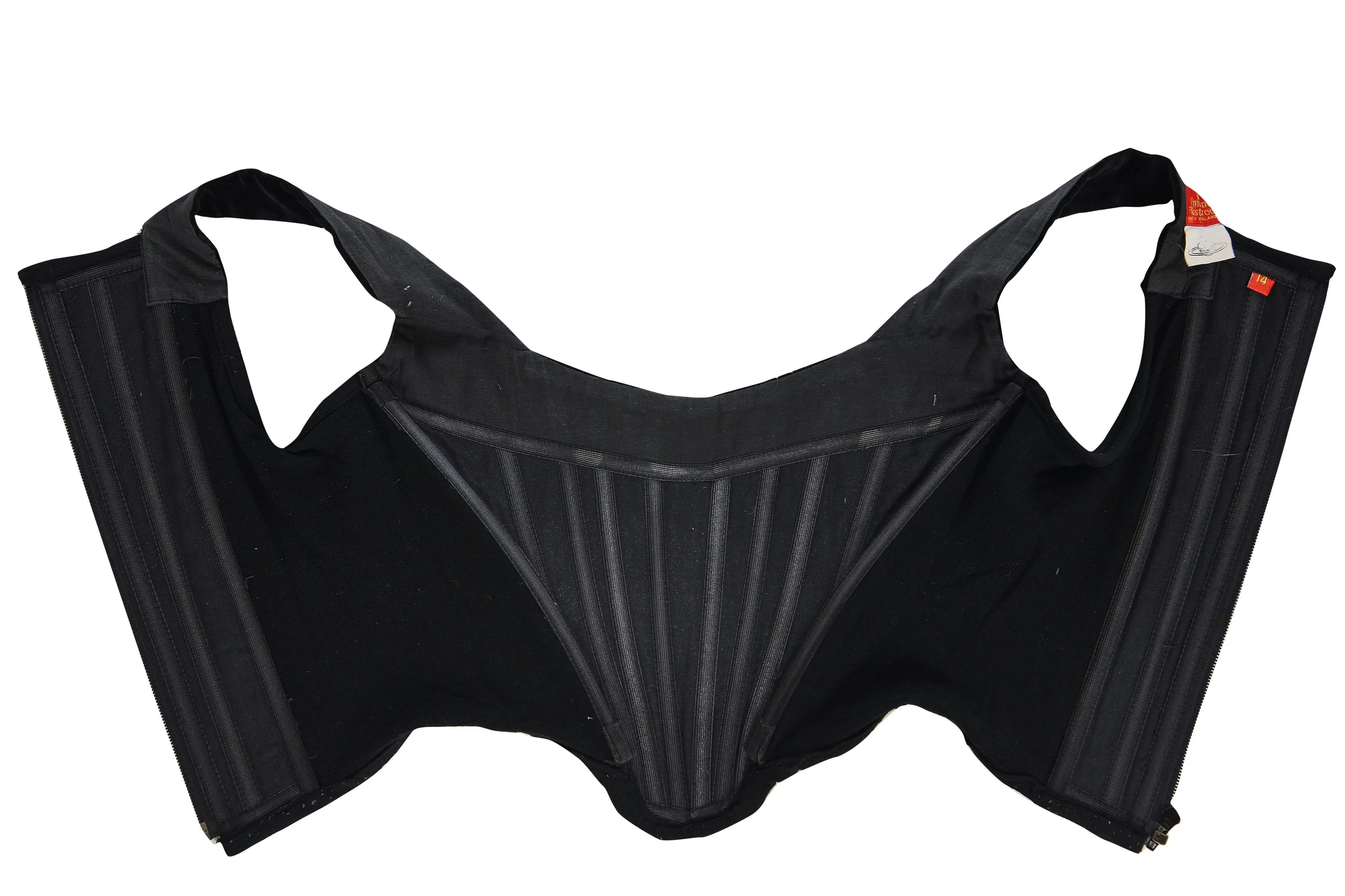 1980s Vivienne Westwood Red Label Black Velvet Corset. Rent: £150/Day