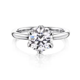 1.9ct Round Floating Tulip Comfort Fit