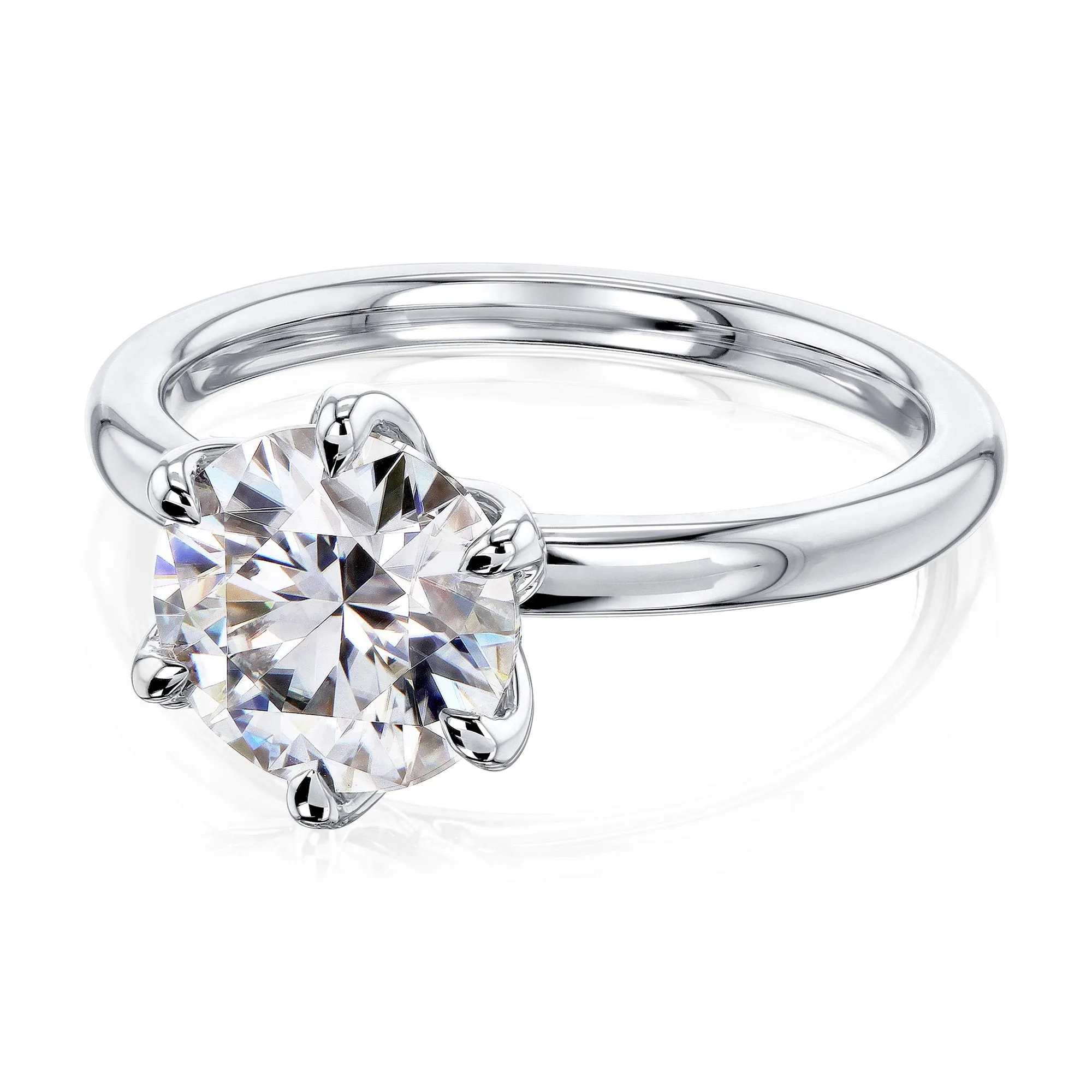 1.9ct Round Floating Tulip Comfort Fit