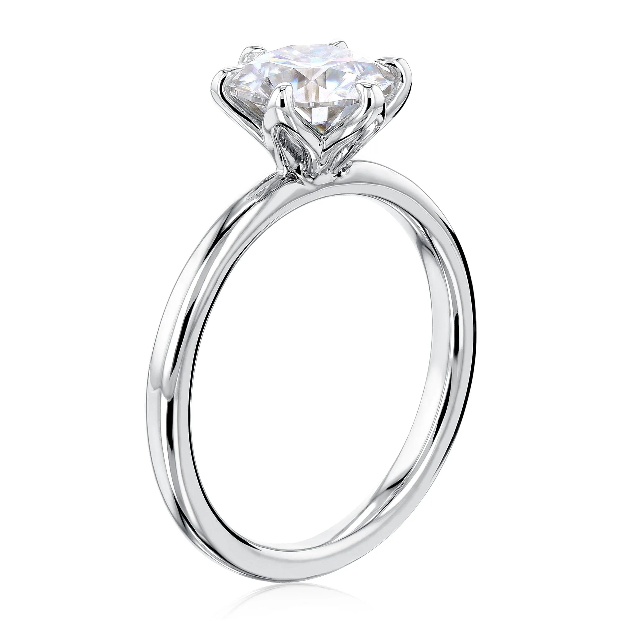 1.9ct Round Floating Tulip Comfort Fit