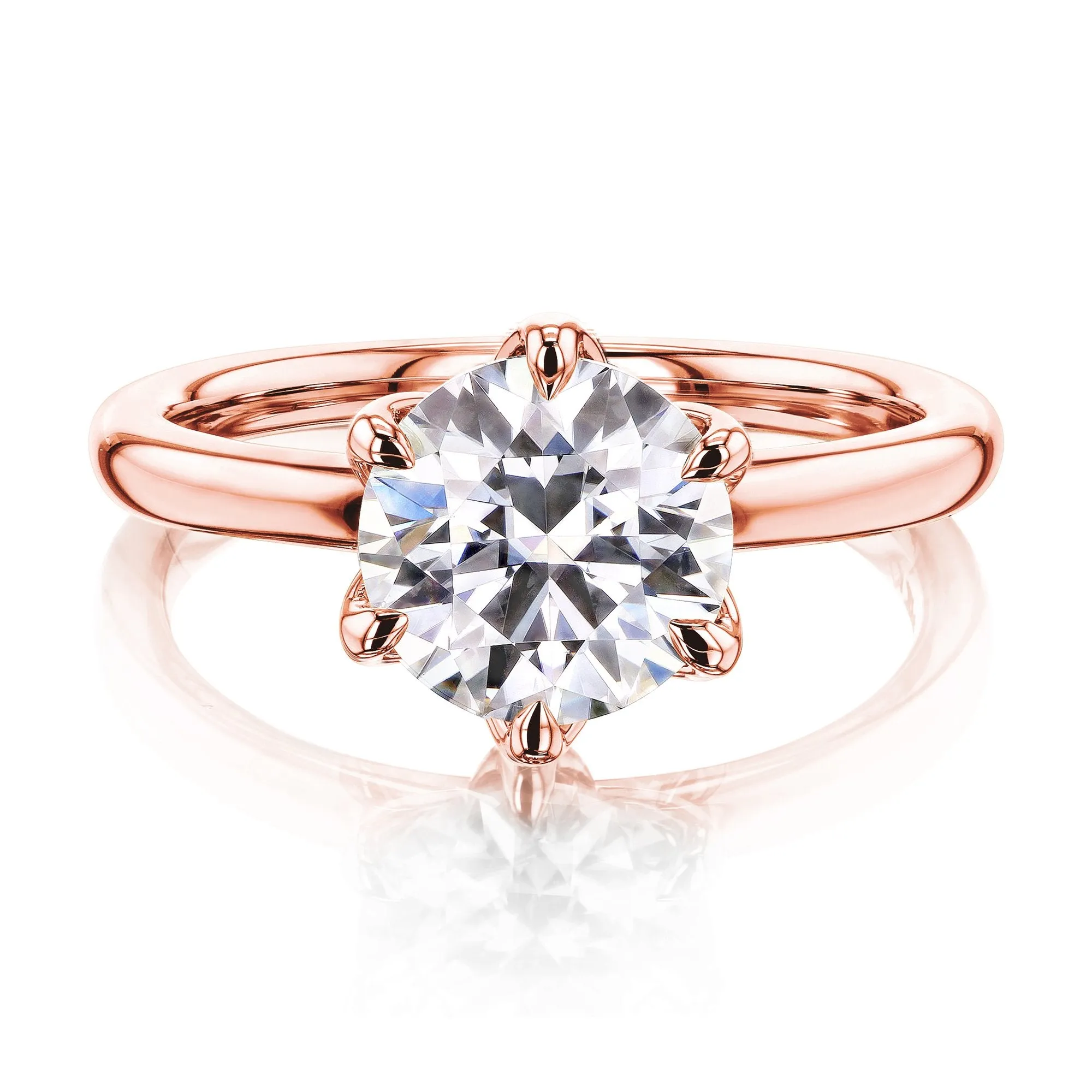 1.9ct Round Floating Tulip Comfort Fit