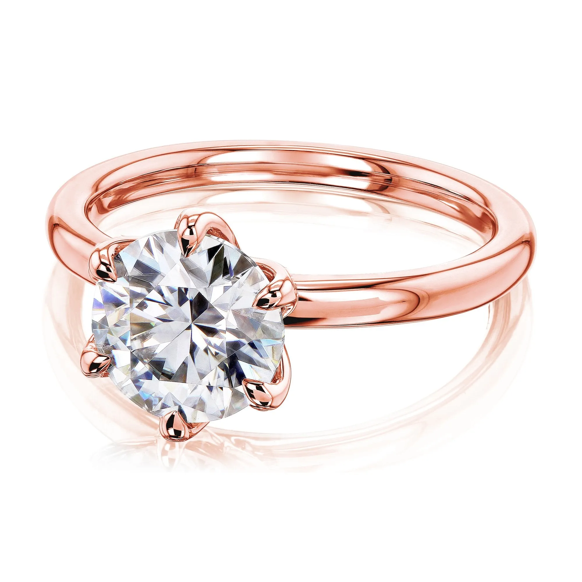 1.9ct Round Floating Tulip Comfort Fit