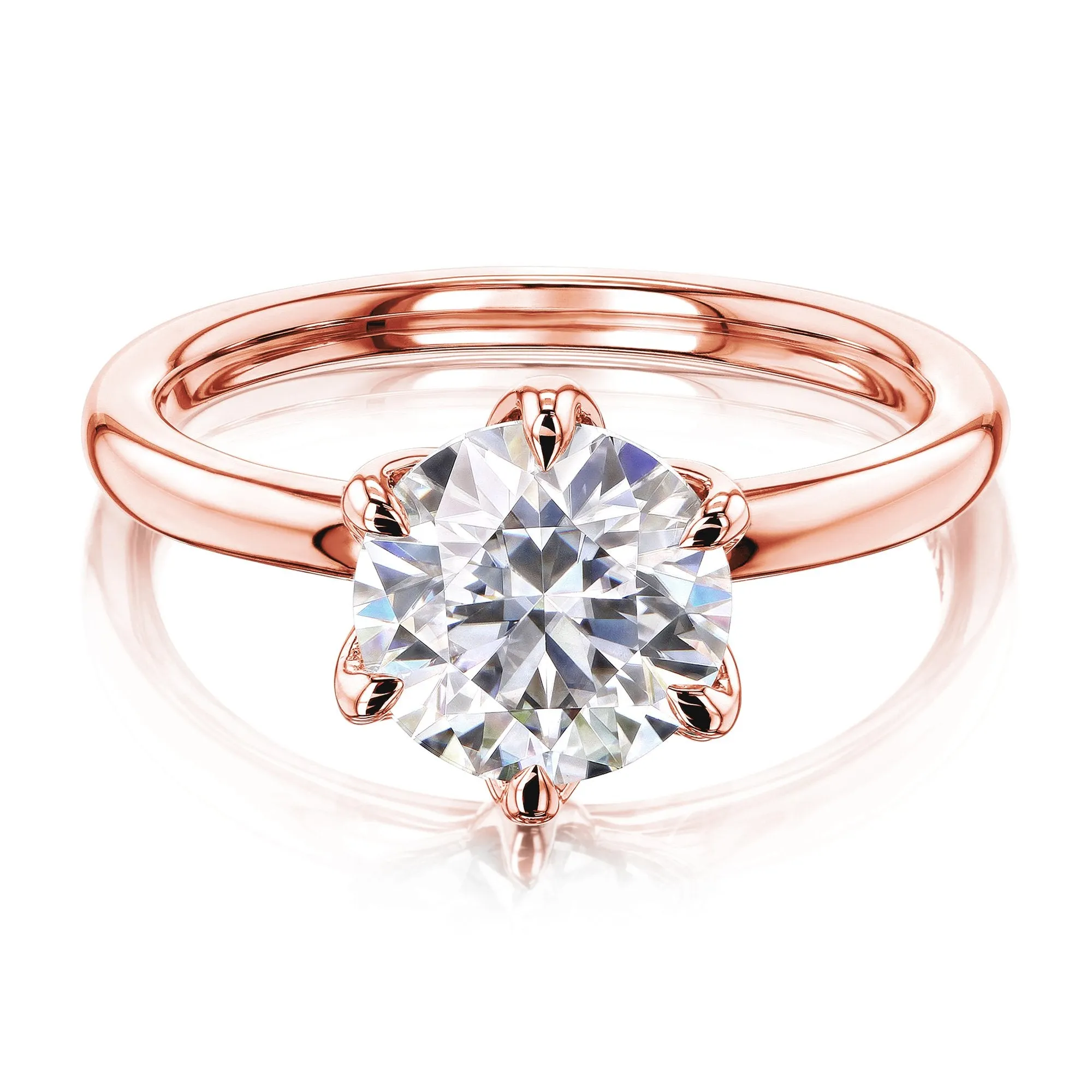 1.9ct Round Floating Tulip Comfort Fit