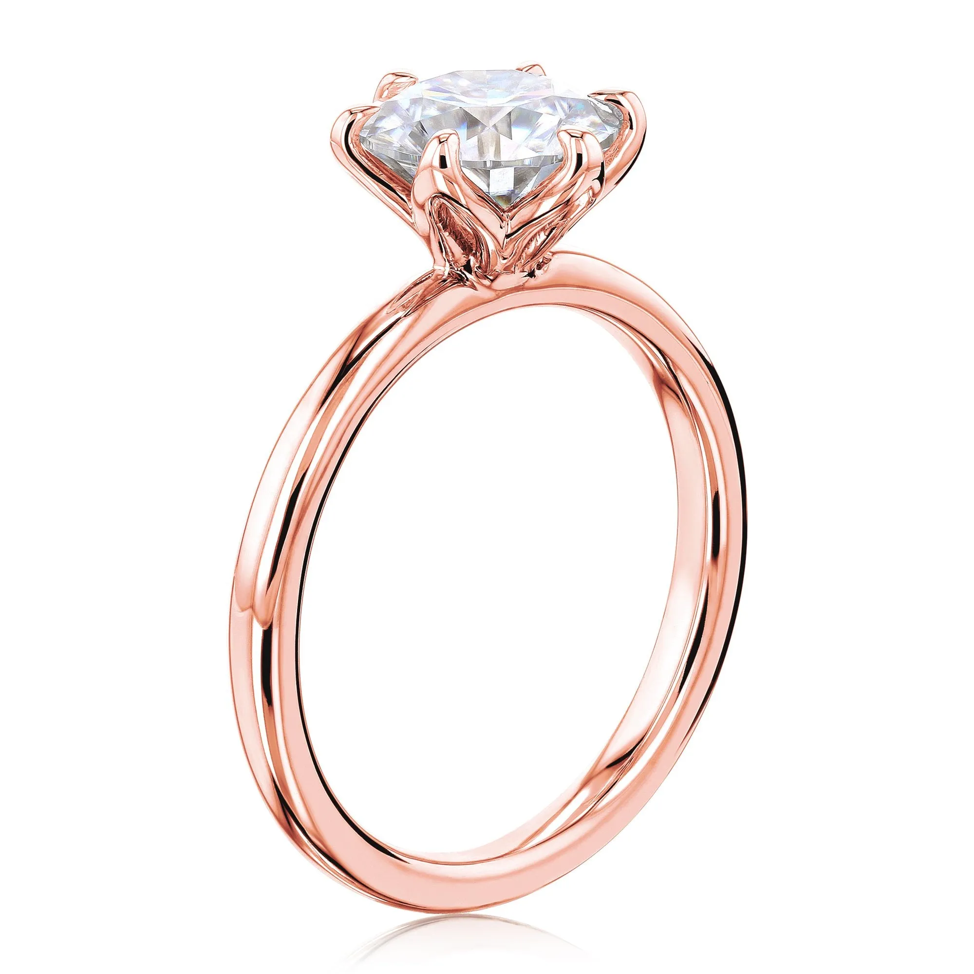 1.9ct Round Floating Tulip Comfort Fit