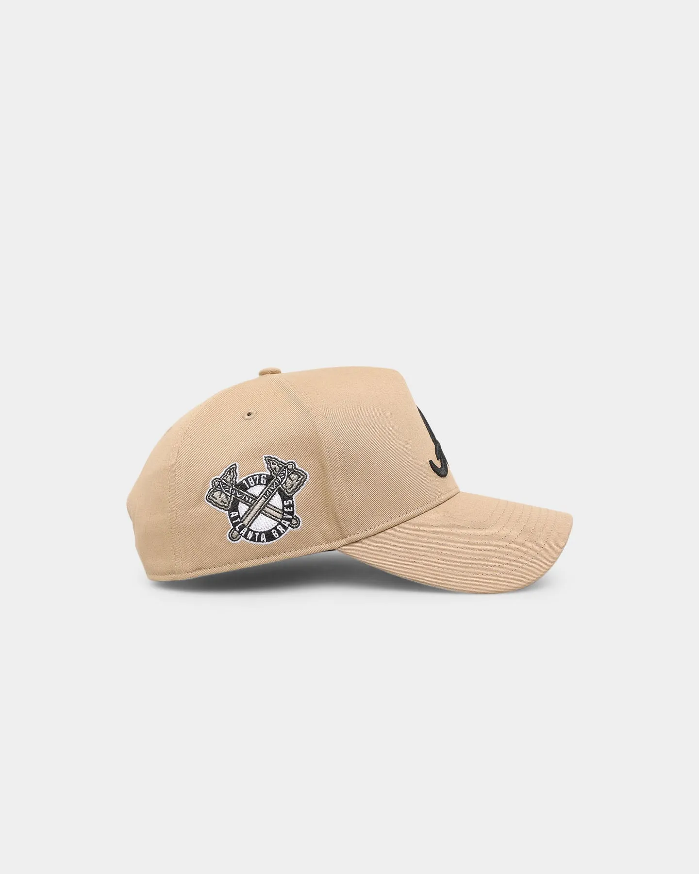 47 Brand Atlanta Braves 'Khaki Stadium' Sure Shot 47 MVP DT Snapback Khaki/Black
