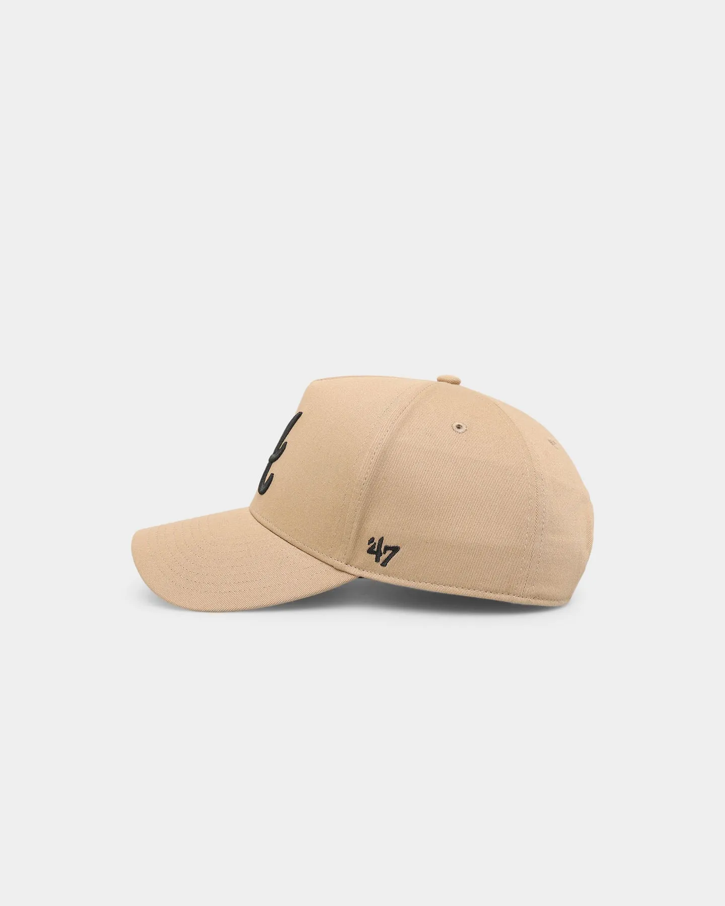 47 Brand Atlanta Braves 'Khaki Stadium' Sure Shot 47 MVP DT Snapback Khaki/Black