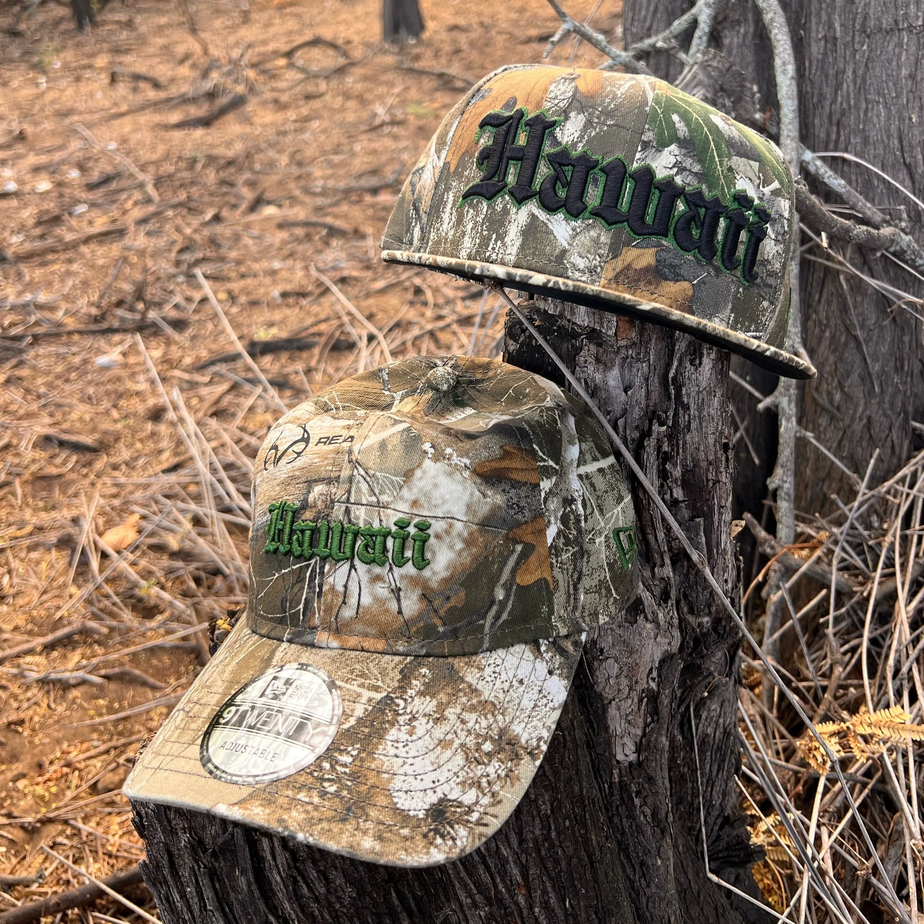 808ALLDAY New Era 9Twenty Real Tree Camo Hawaii Strapback