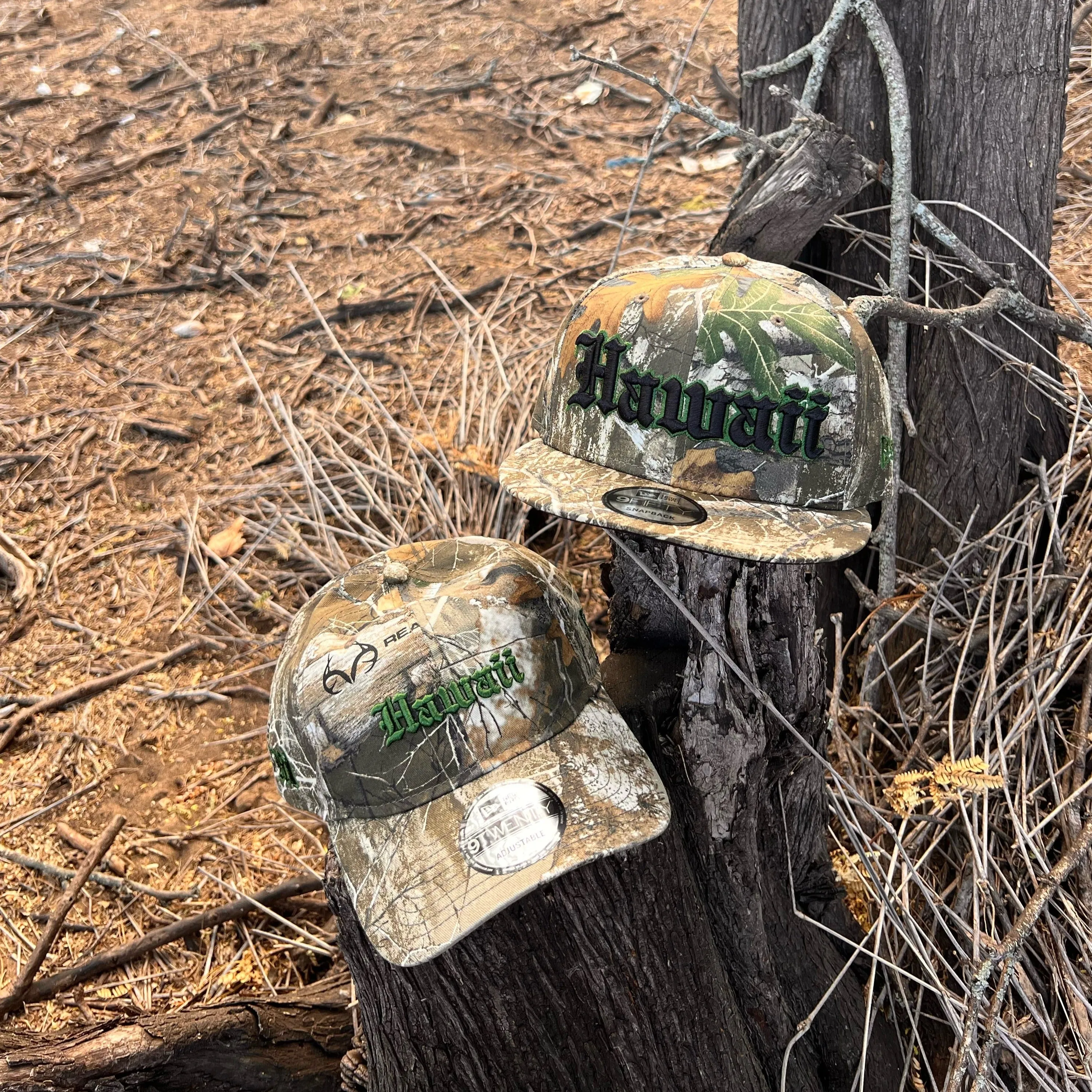 808ALLDAY New Era 9Twenty Real Tree Camo Hawaii Strapback