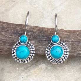 925 Silver Turquoise Earrings