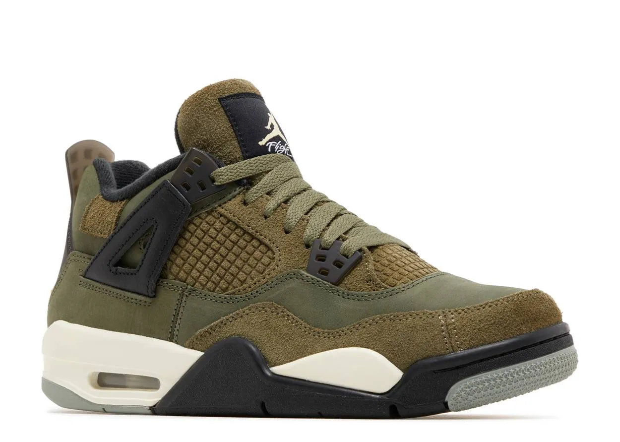 Air Jordan 4 Retro SE "Craft Olive" (GS/Juniors)