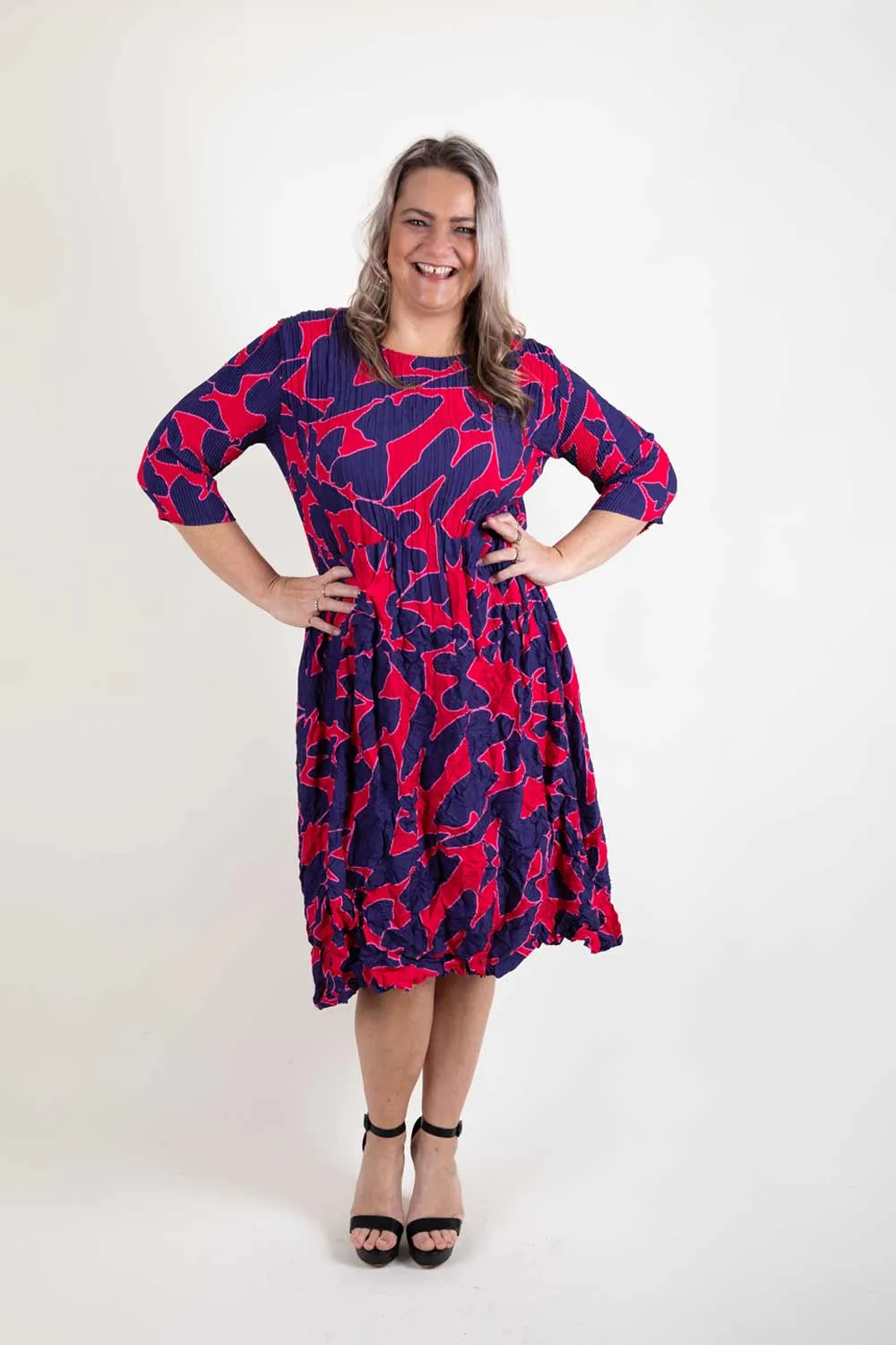 Alquema - ADC544-CB 3/4 Smash Pocket Dress