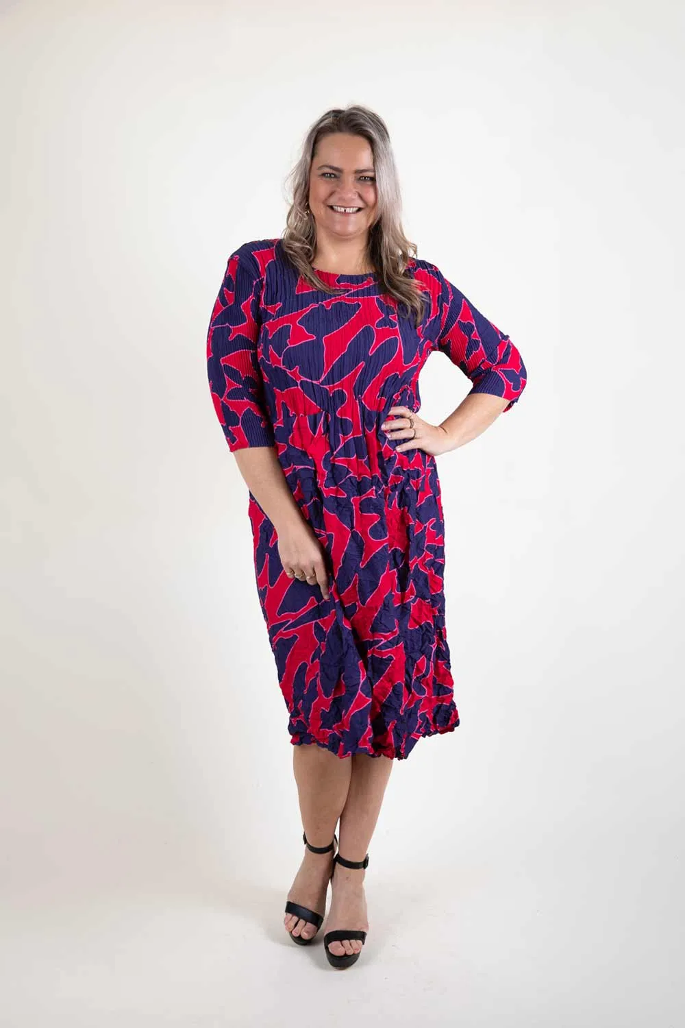 Alquema - ADC544-CB 3/4 Smash Pocket Dress