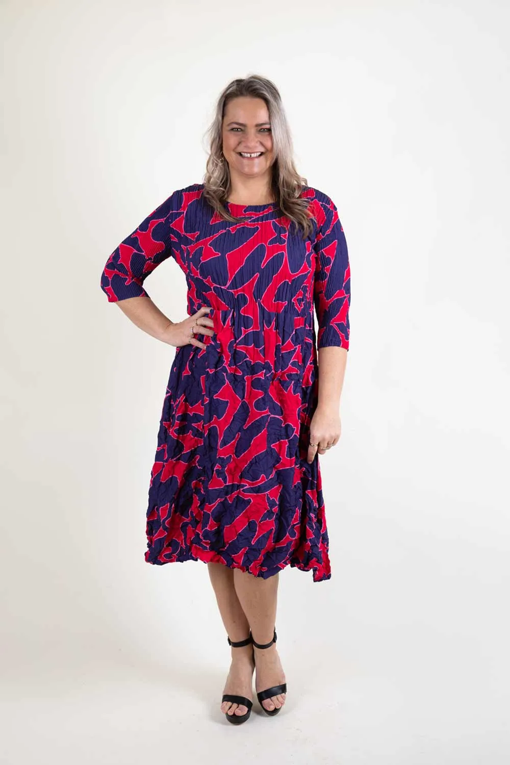Alquema - ADC544-CB 3/4 Smash Pocket Dress