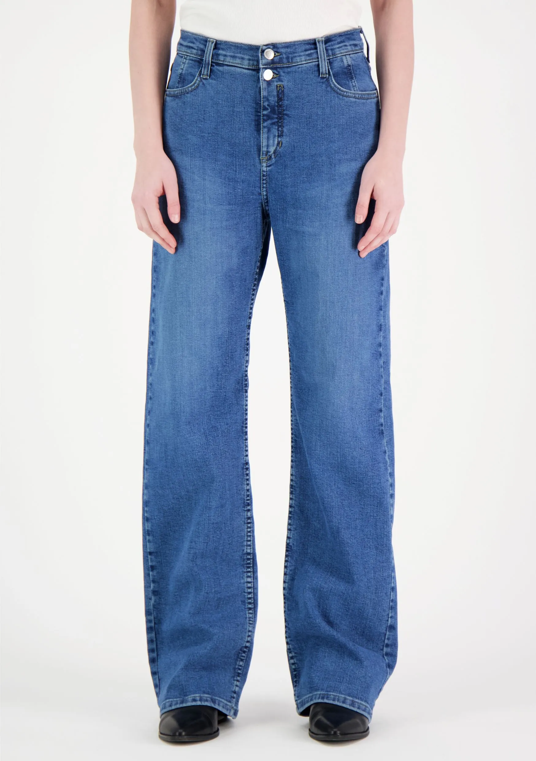 Anisa Wide Leg Jeans Blue