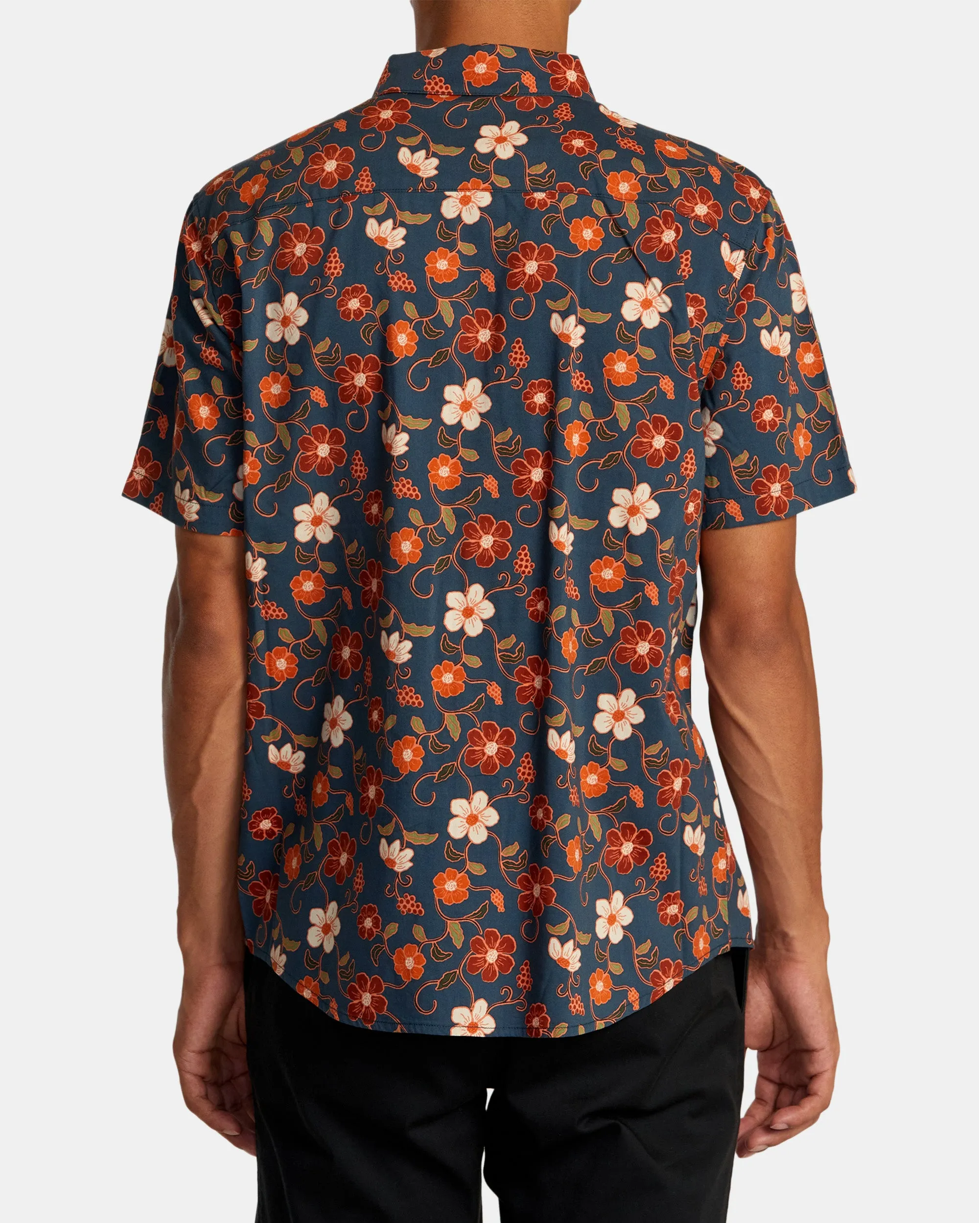 Anytime Short Sleeve Woven Shirt - Duck Blue