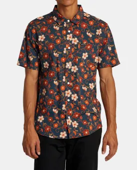 Anytime Short Sleeve Woven Shirt - Duck Blue