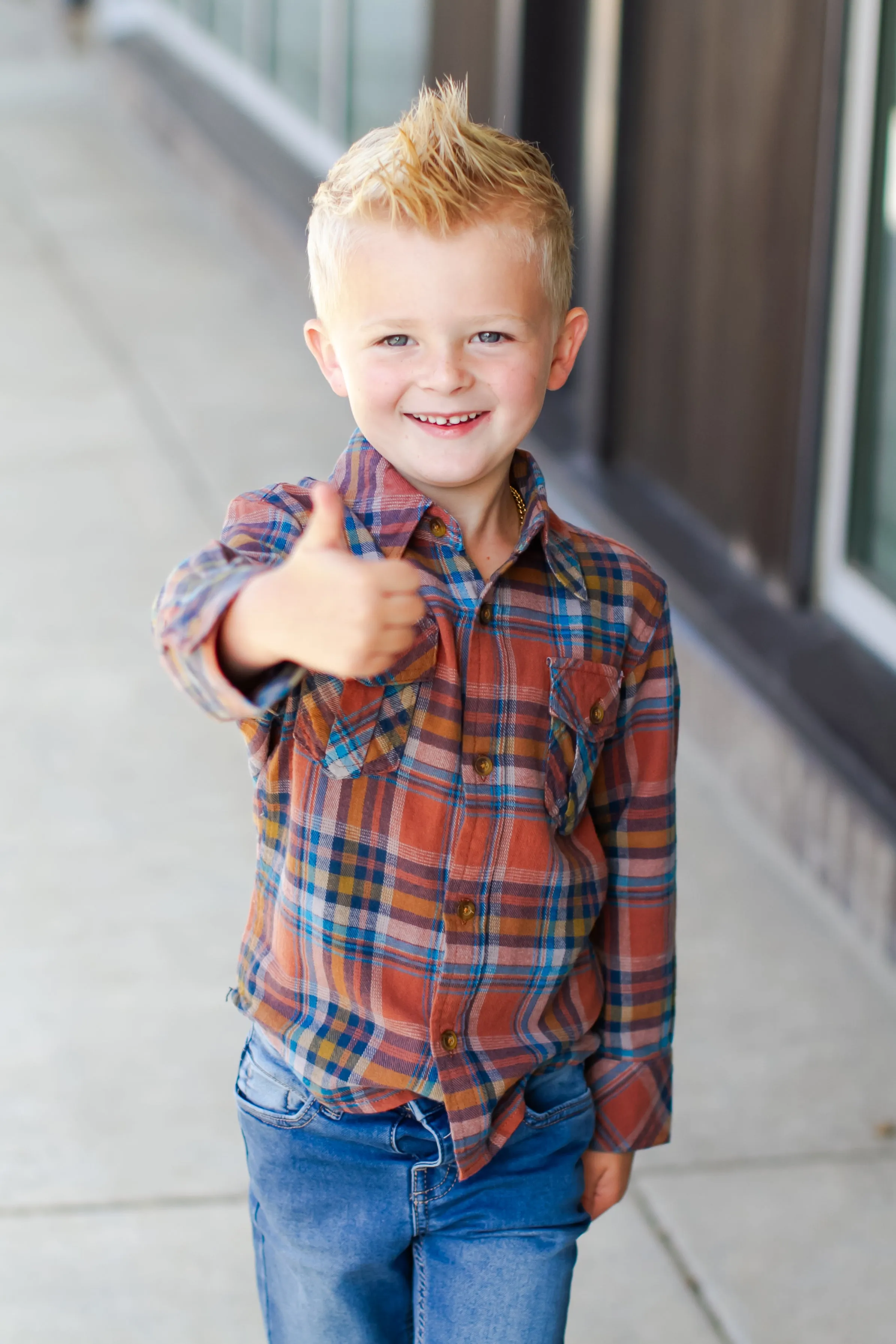 Appaman - Boys Flannel Shirt in Clay/Jewel Plaid