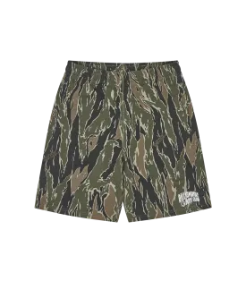 ARCH LOGO CAMO SWEATSHORTS - KHAKI