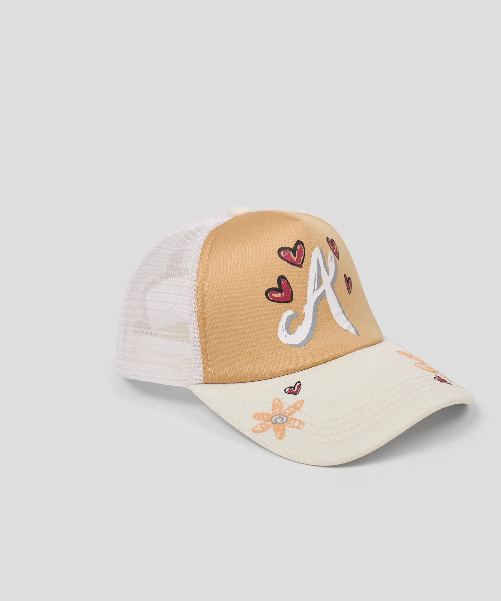 Atlanta Embroidery Trucker Hat - Khaki