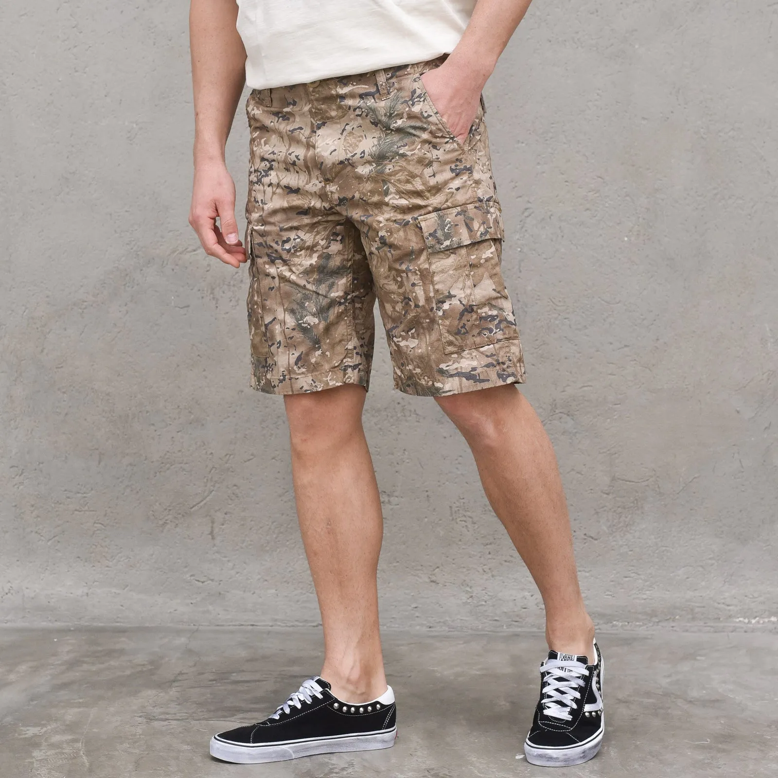 Aviation Short 100% Cotton Camo - Camo Combi Desert