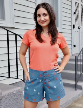 Azure Wash Organic Cotton Shorts