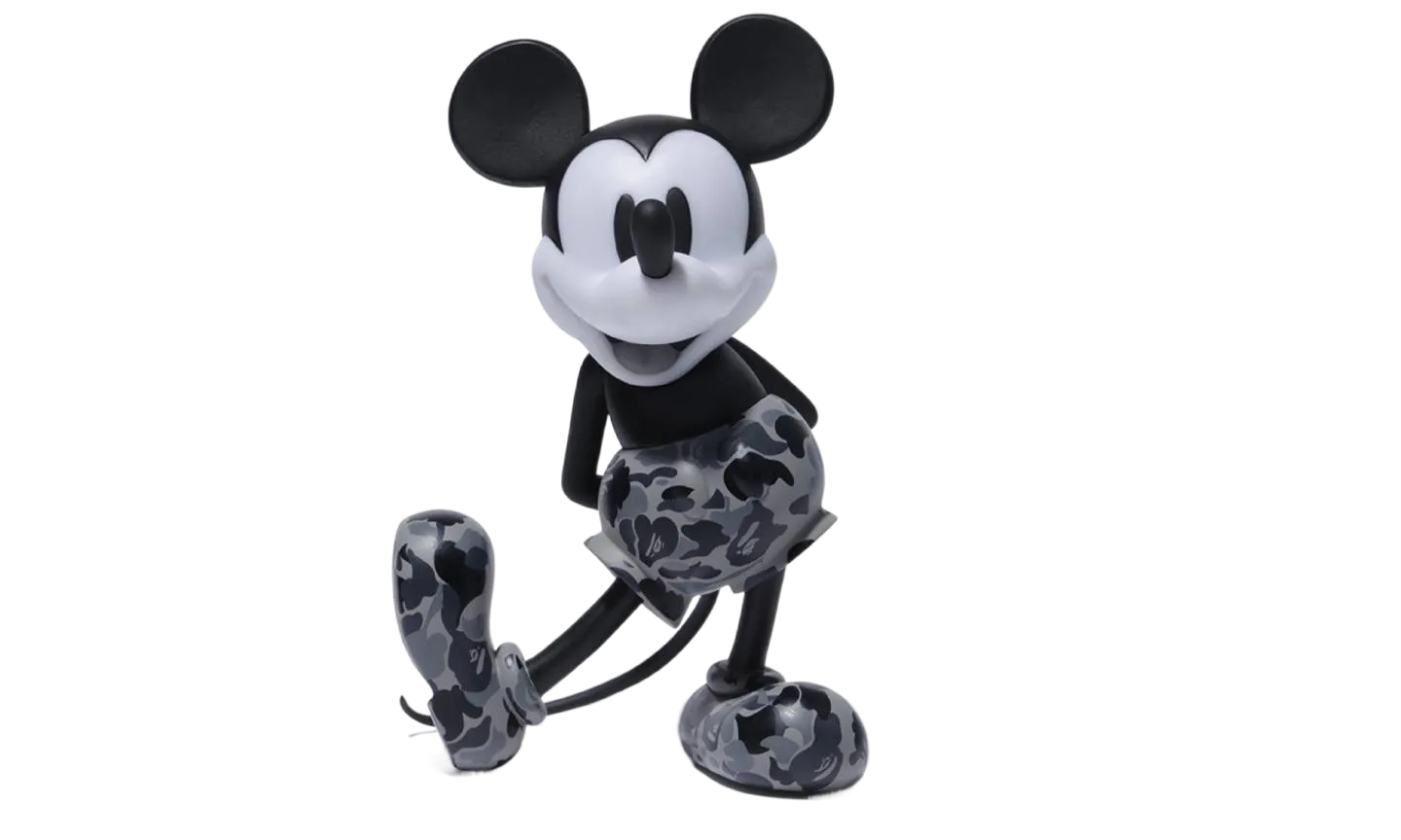 Bape x Mickey Mouse Figure Monotone Camo Version