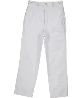 Bassike Blue Straight Leg Cotton Trousers UK 6