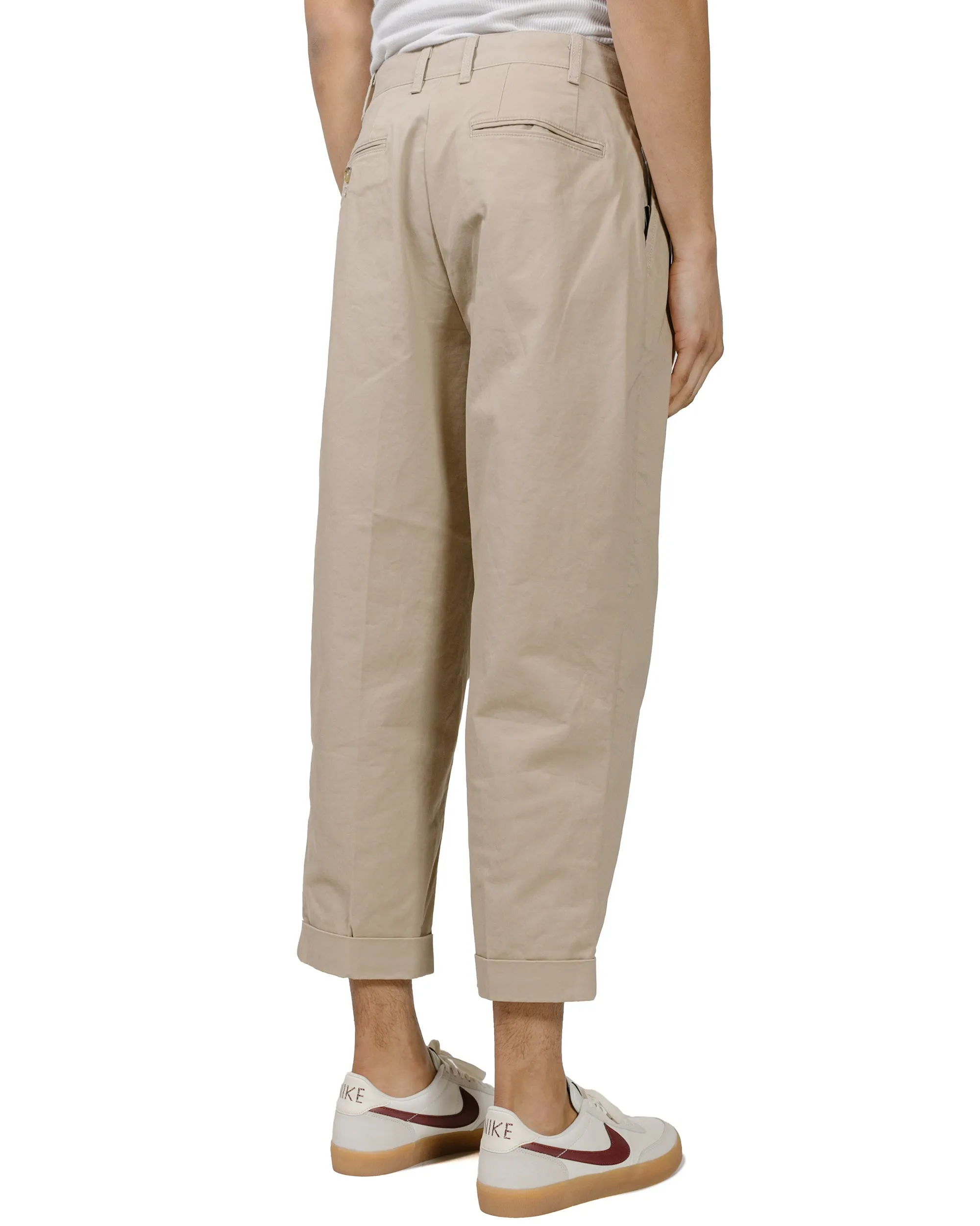 Beams Plus 2Pleats Twill Khaki
