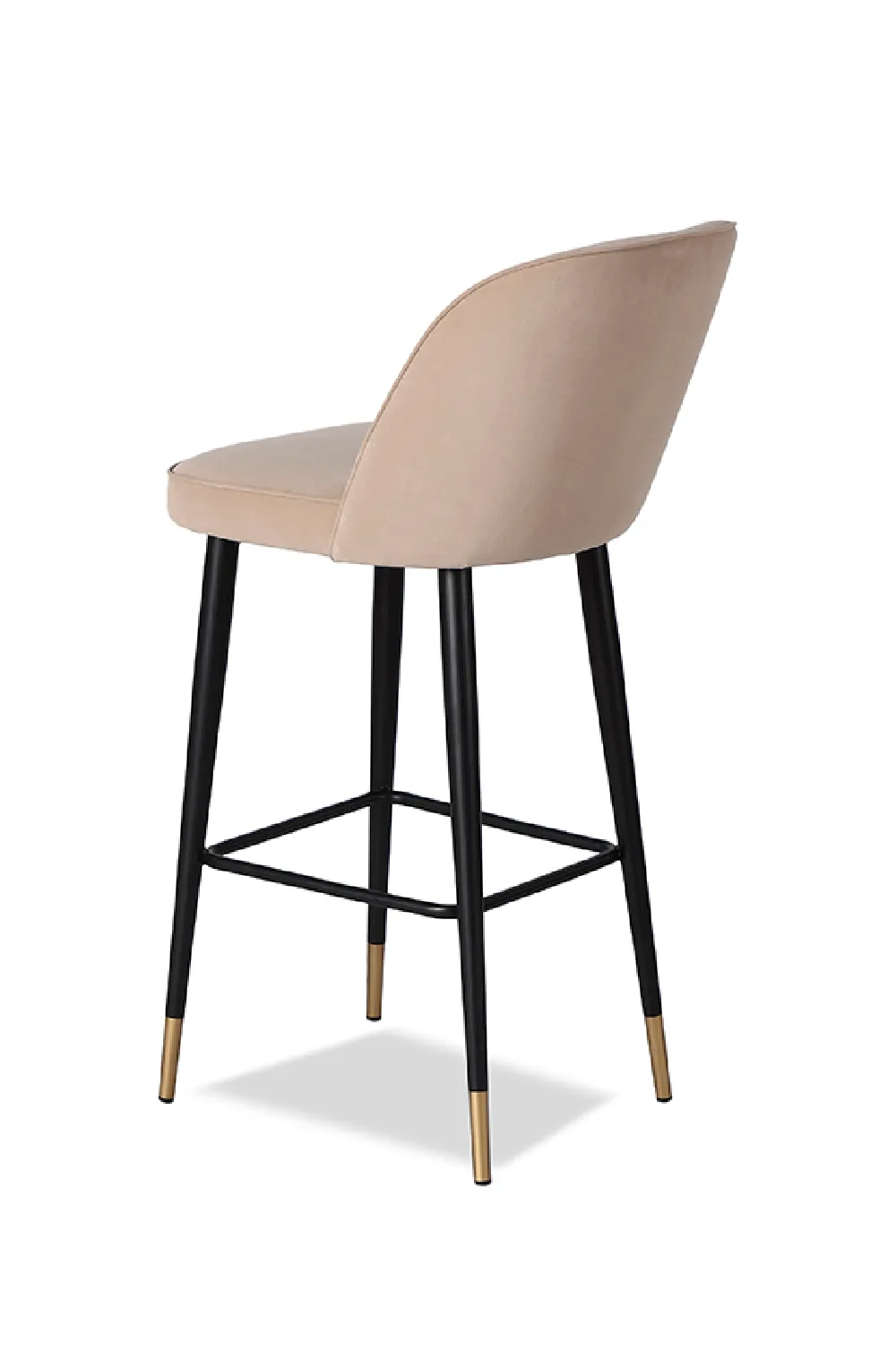Beige Velvet Barstool | Liang & Eimil Jersey