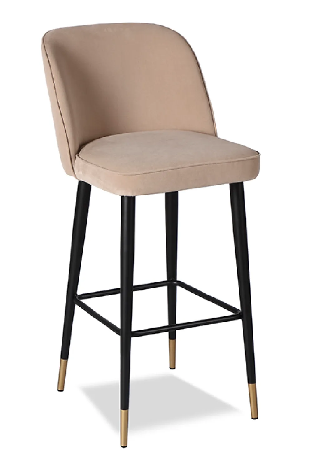 Beige Velvet Barstool | Liang & Eimil Jersey