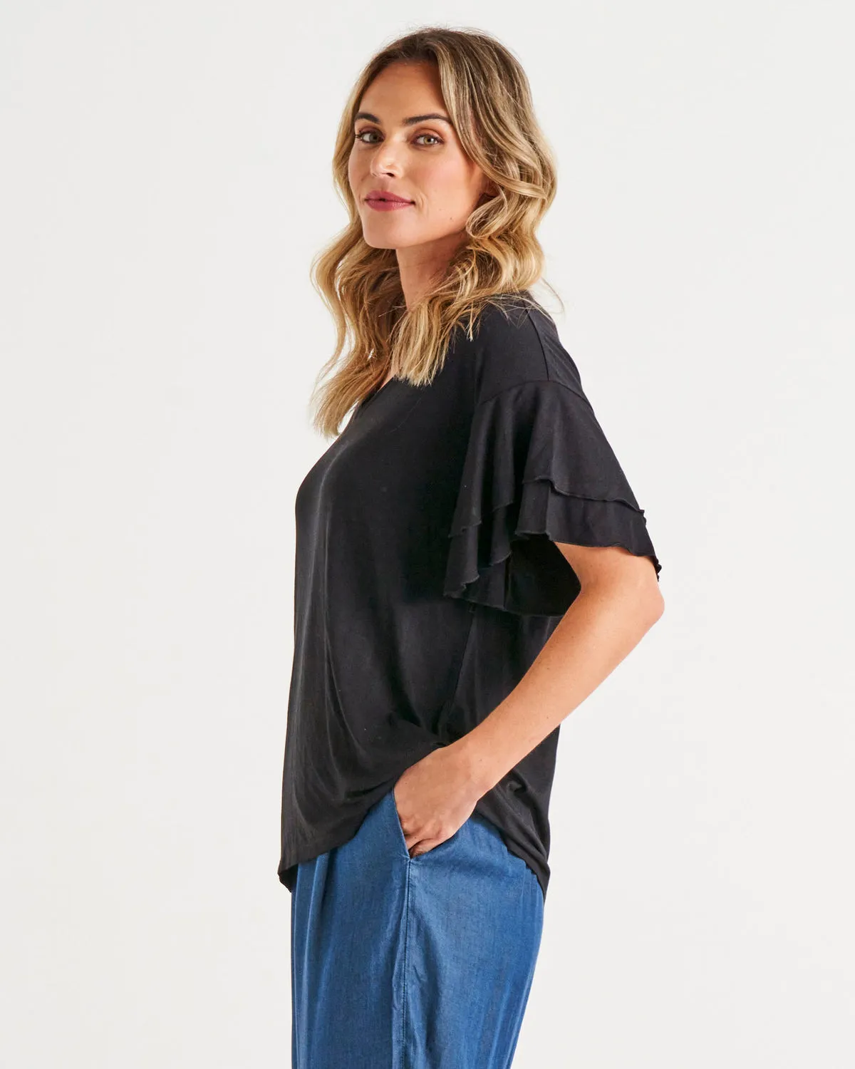 Betty Basics Ripon Top Black