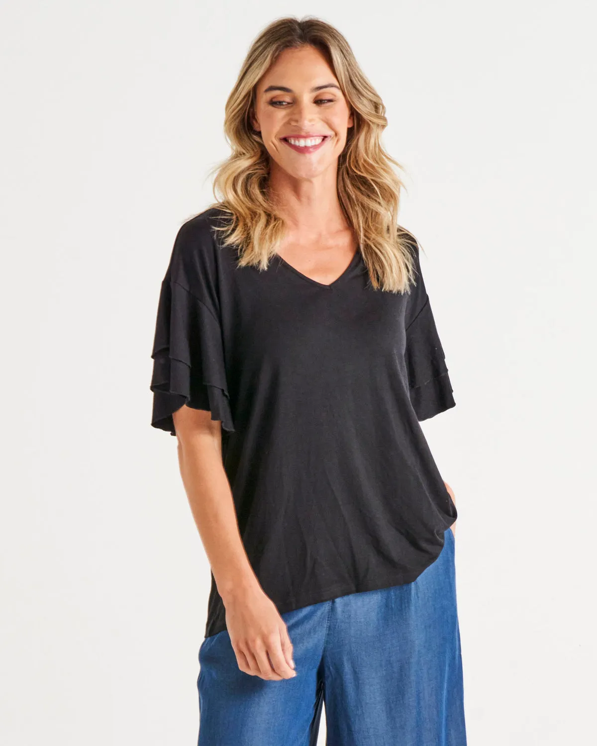 Betty Basics Ripon Top Black