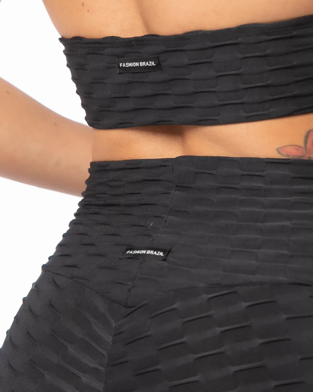 Black Push Up Sports Bra
