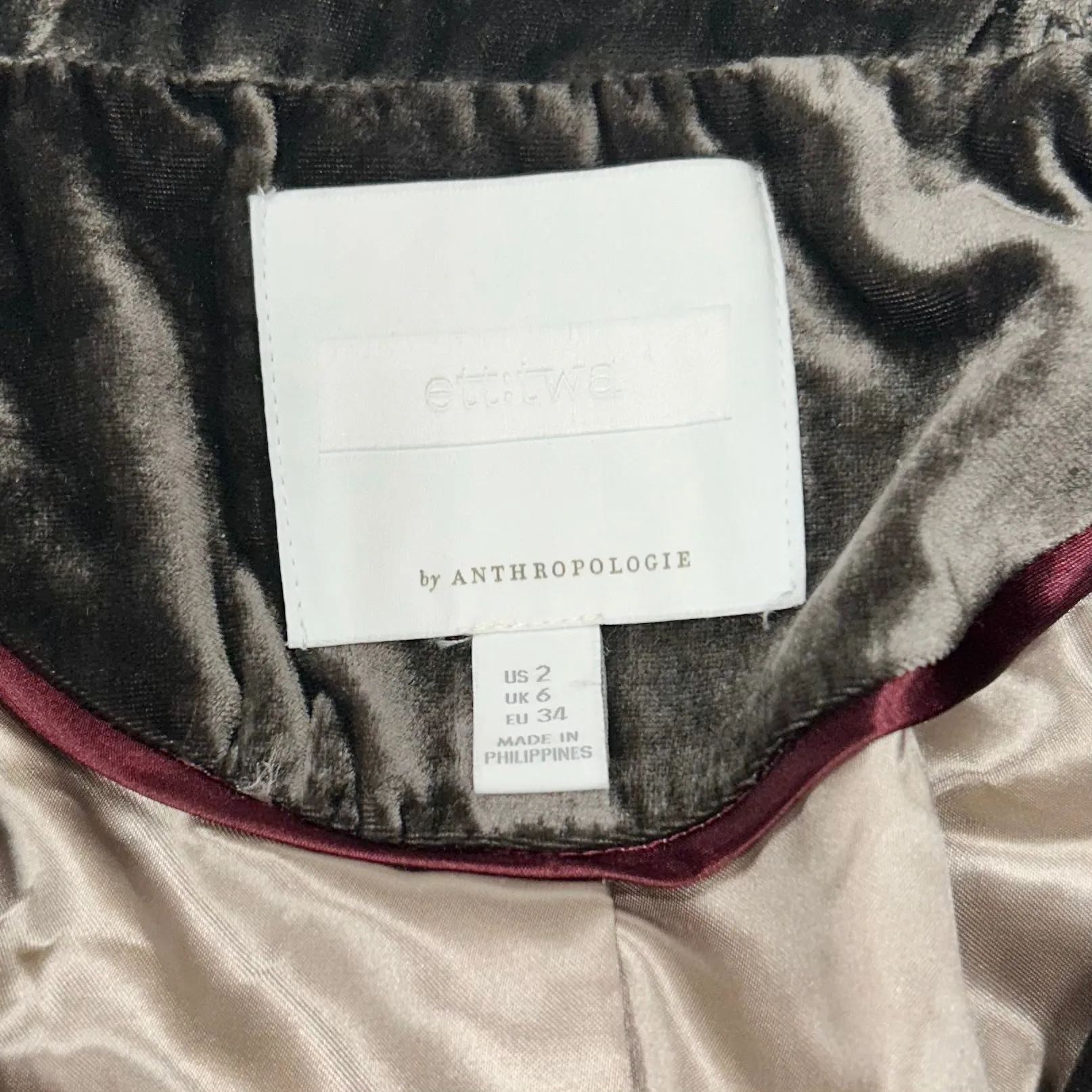 Blazer By Anthropologie In Taupe, Size: Xs