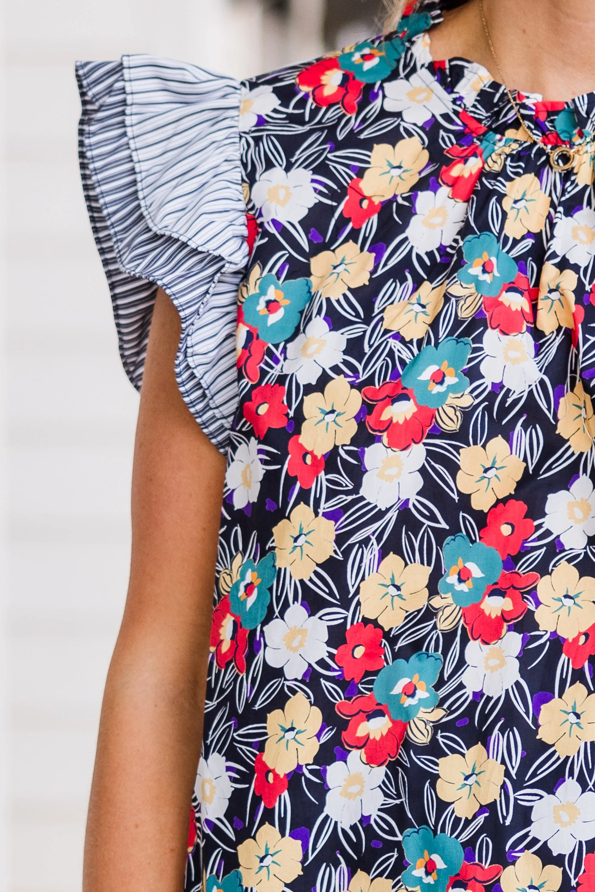 Bleeding Hearts Top, Black
