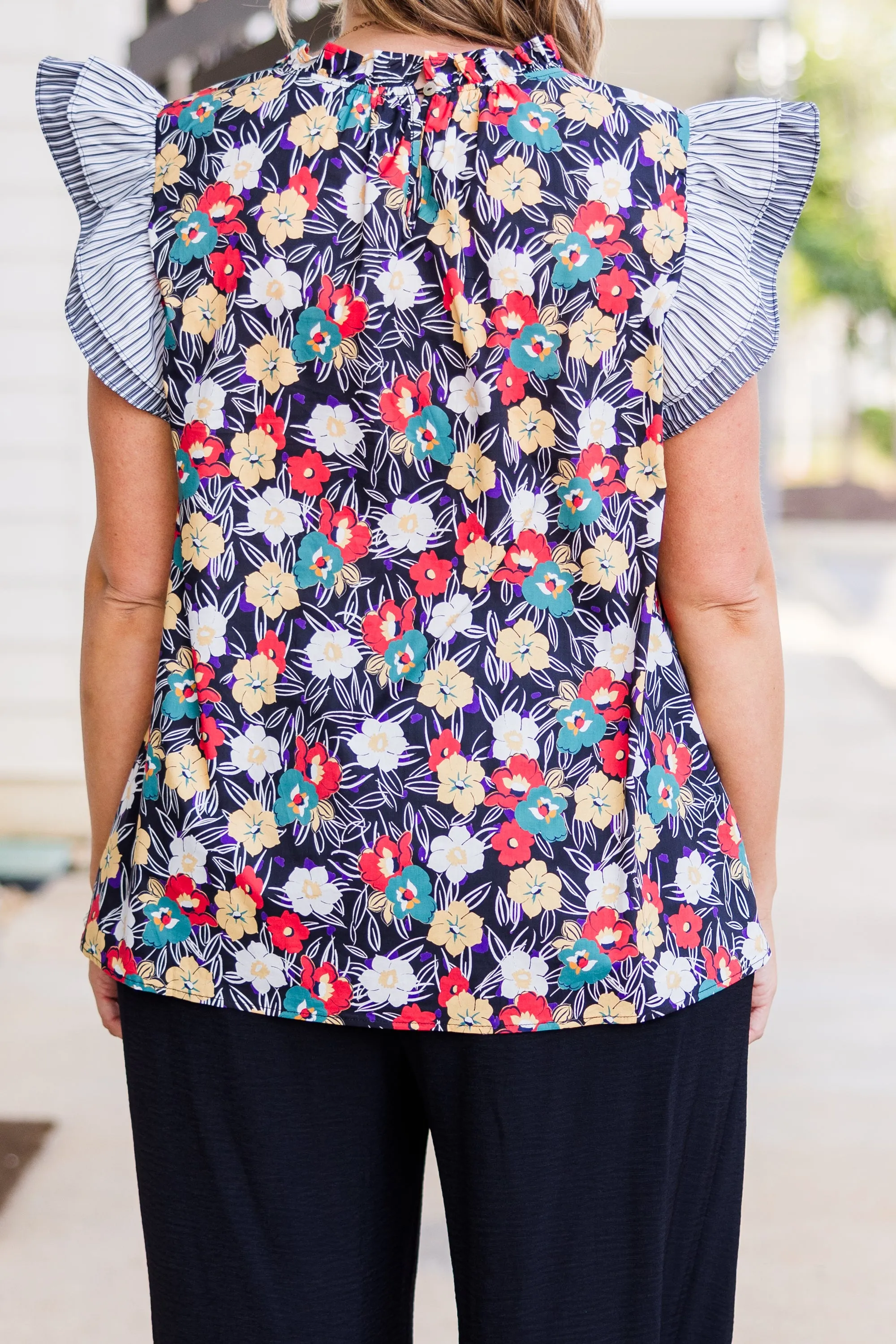 Bleeding Hearts Top, Black