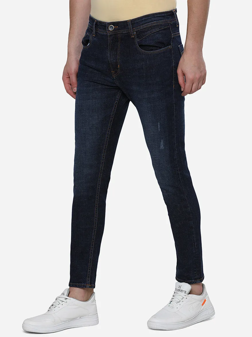 Blue Washed Rider Fit Jeans | JadeBlue