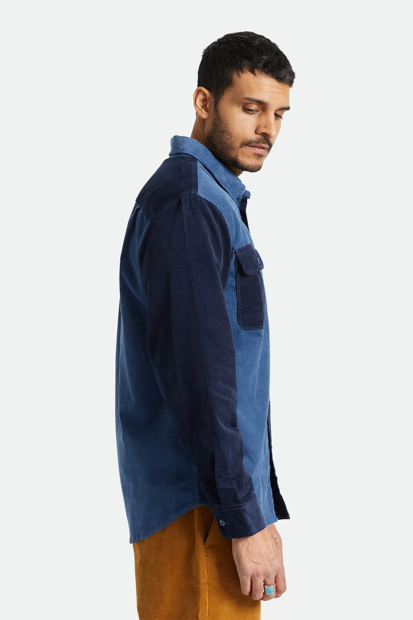 Bowery Corduroy L/S Flannel - Joe Blue/Navy