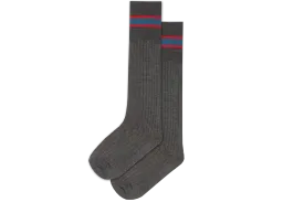 Boys 3/4 Striped Long Socks - Berea West