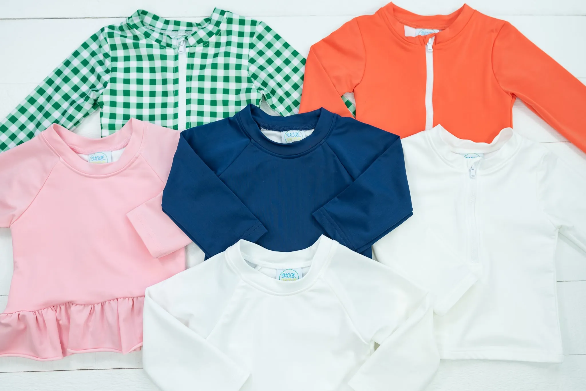 Boys Coral Rashguard Swim Shirt