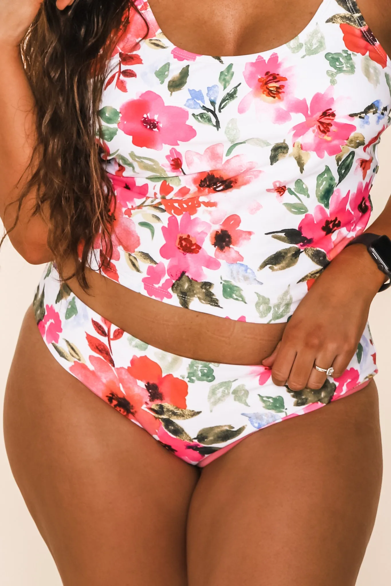 Breeze Reversible Bottoms | Watermelon/Floral | Final Sale
