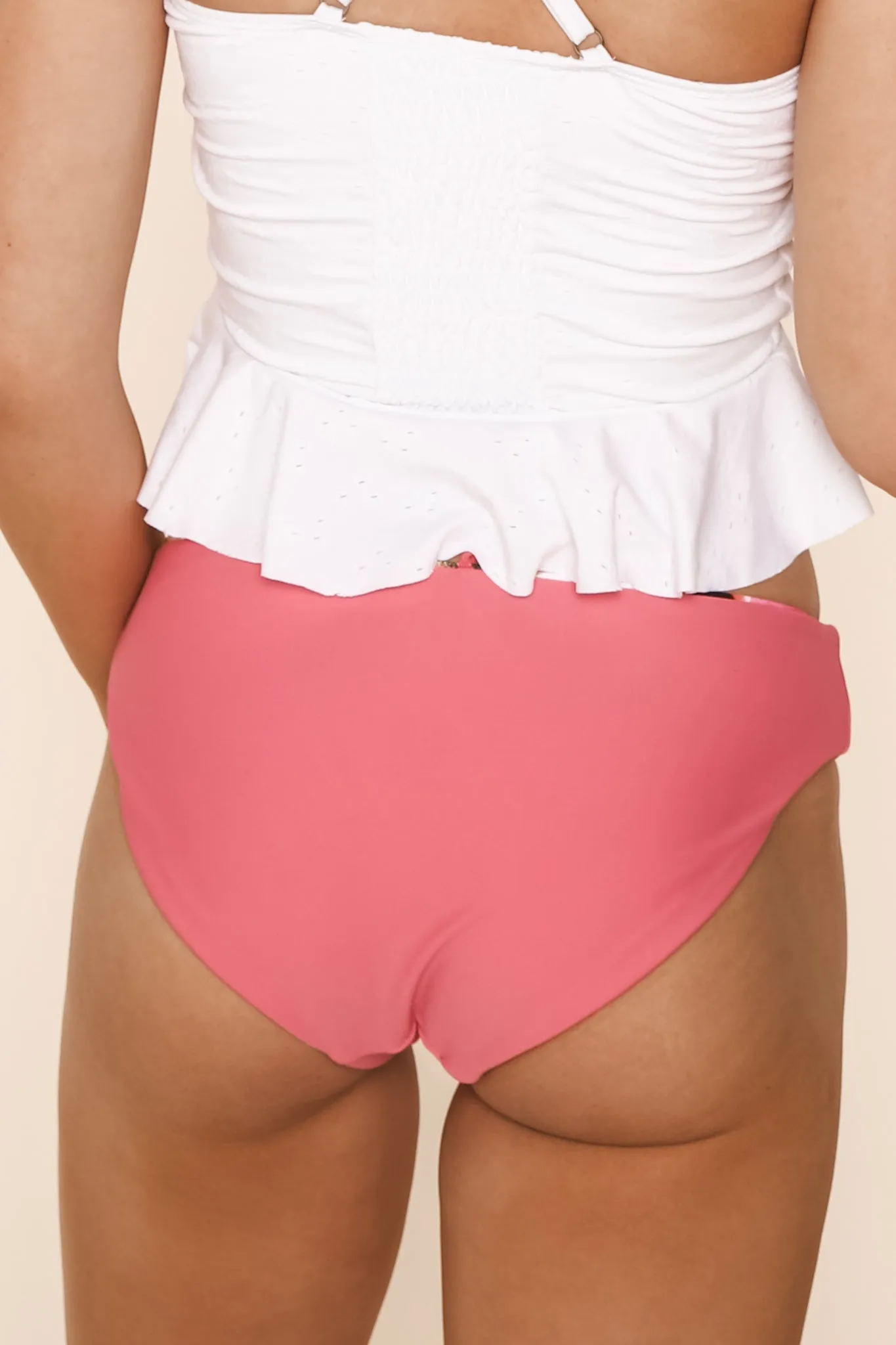 Breeze Reversible Bottoms | Watermelon/Floral | Final Sale