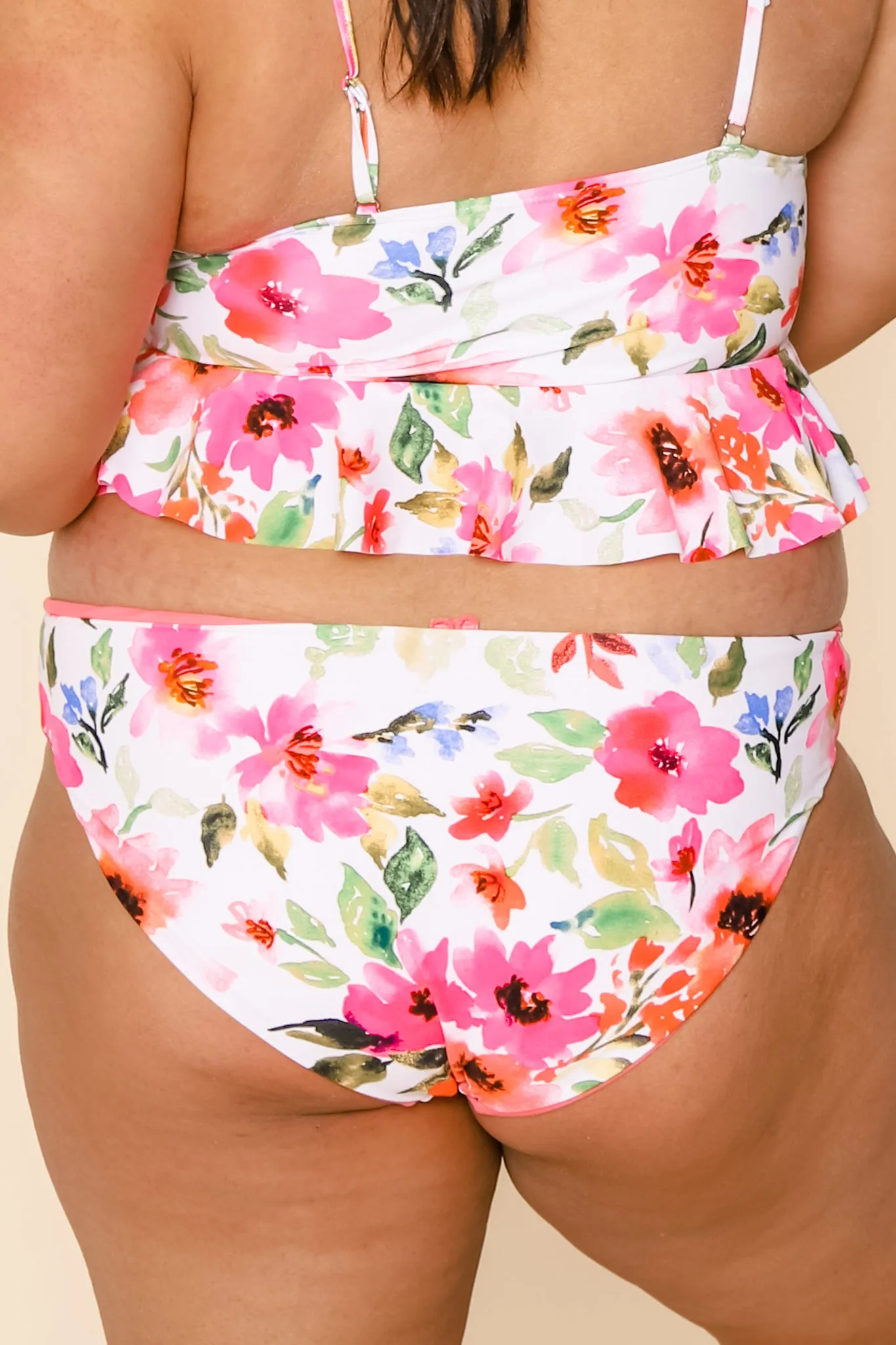 Breeze Reversible Bottoms | Watermelon/Floral | Final Sale