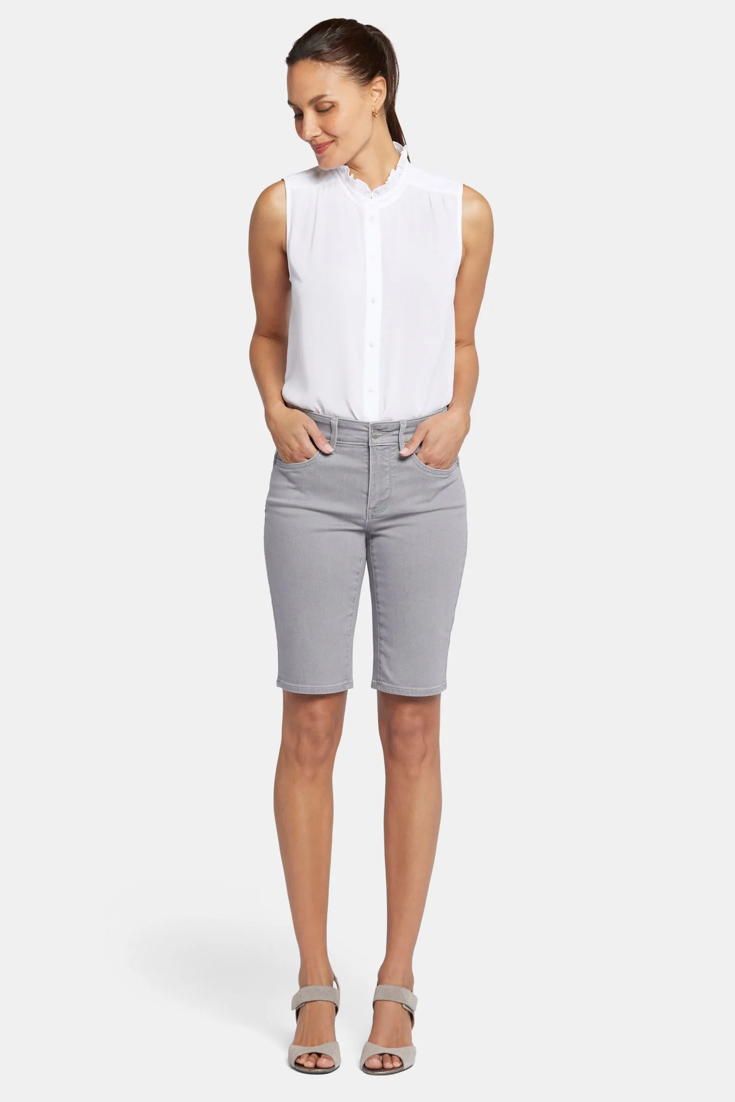 Briella 10 Inch Denim Shorts In Petite - Charisma