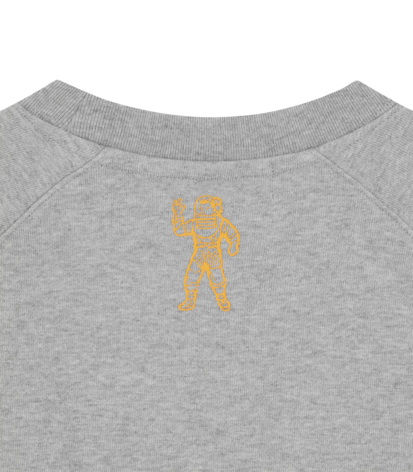 CAMO ARCH LOGO CREWNECK - HEATHER GREY/ORANGE