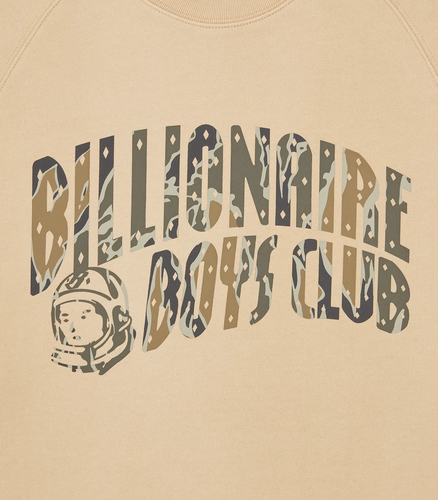 CAMO ARCH LOGO CREWNECK - SAND