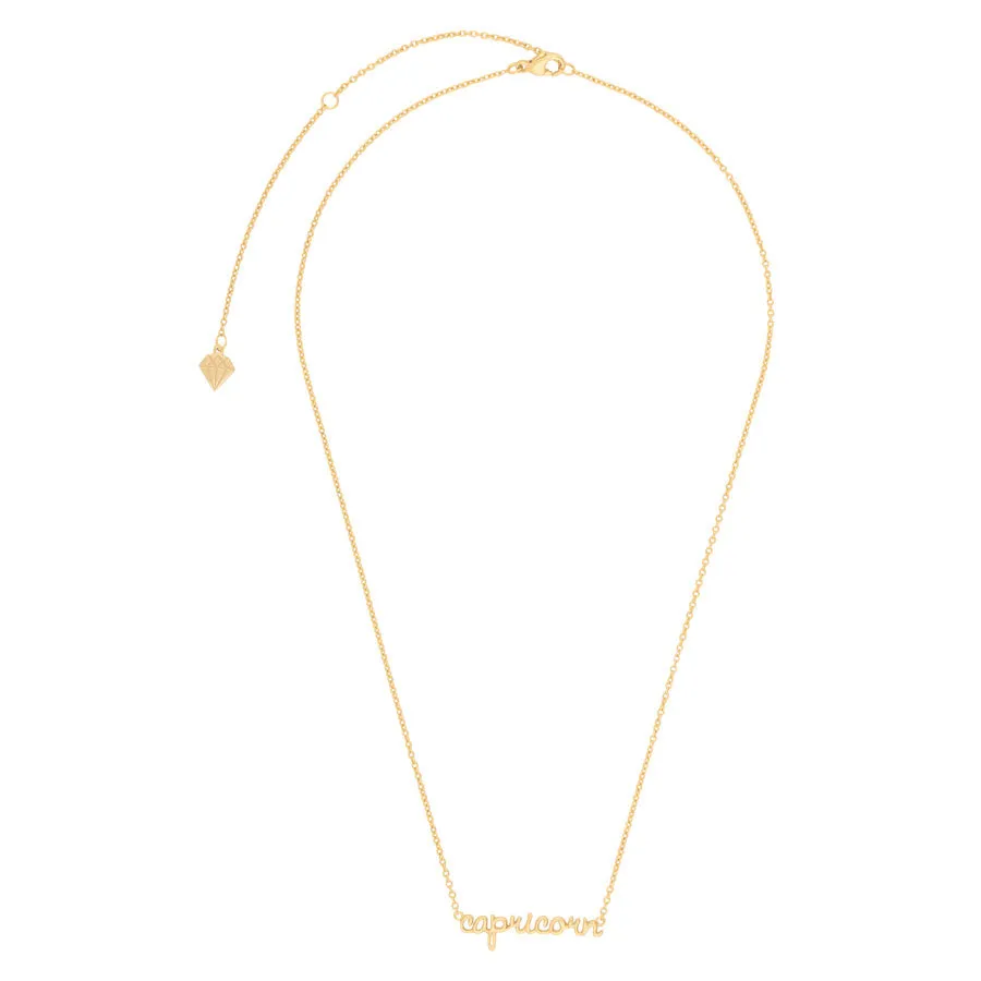 Capricorn Gold Necklace
