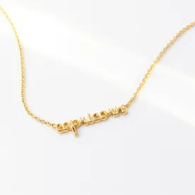 Capricorn Gold Necklace